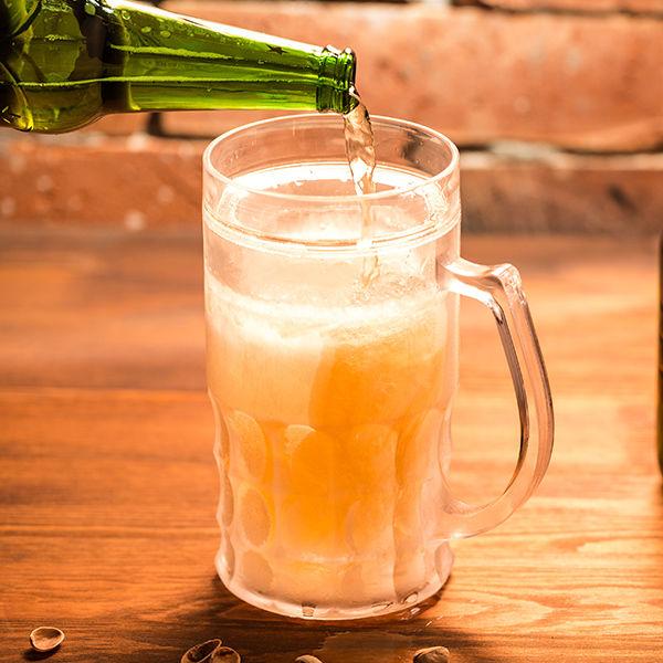 Ледена чаша за бира CHILLER XXL - 650 ml класическа + отварачка